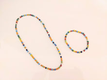 Load image into Gallery viewer, Maasai jewelry set - pearl necklace with matching earrings &quot;Saba Long&quot; - single item
